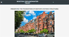 Desktop Screenshot of bostongroundwater.org